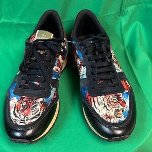 Valentino Garavani Multicolor Tiger Print Sneakers